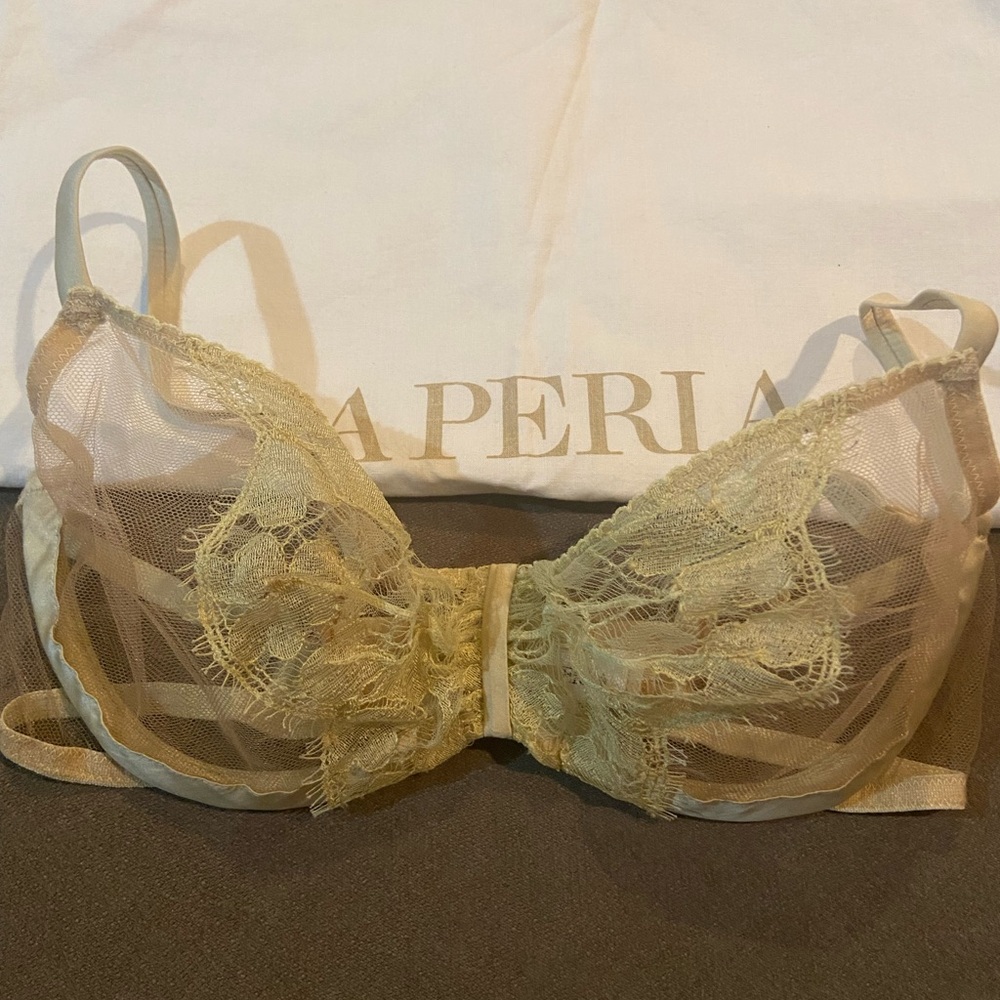 La Perla Tulle and Chantilly lace bra -Size 34C